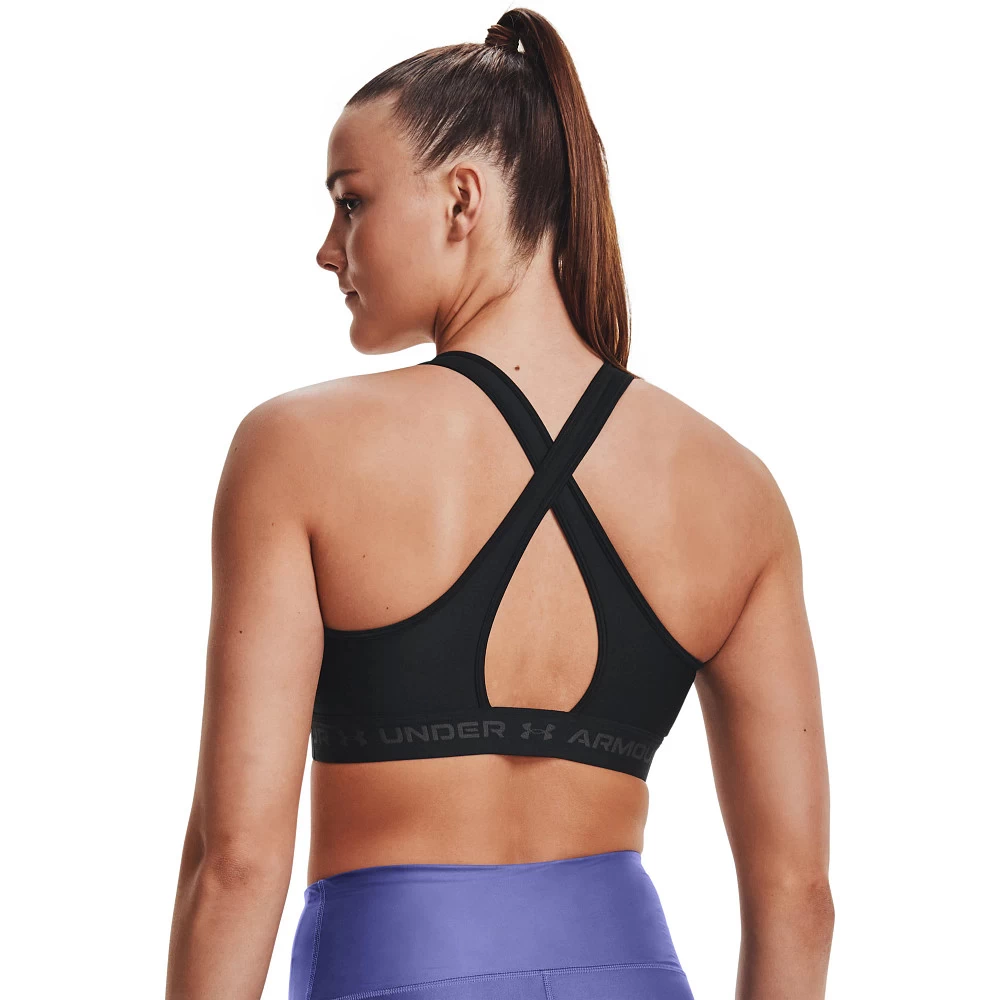 Women's Under Armour Mid Crossback Sports Bra - Image 2
