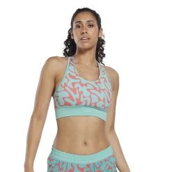 Women's Reebok Run Bra All Over Print