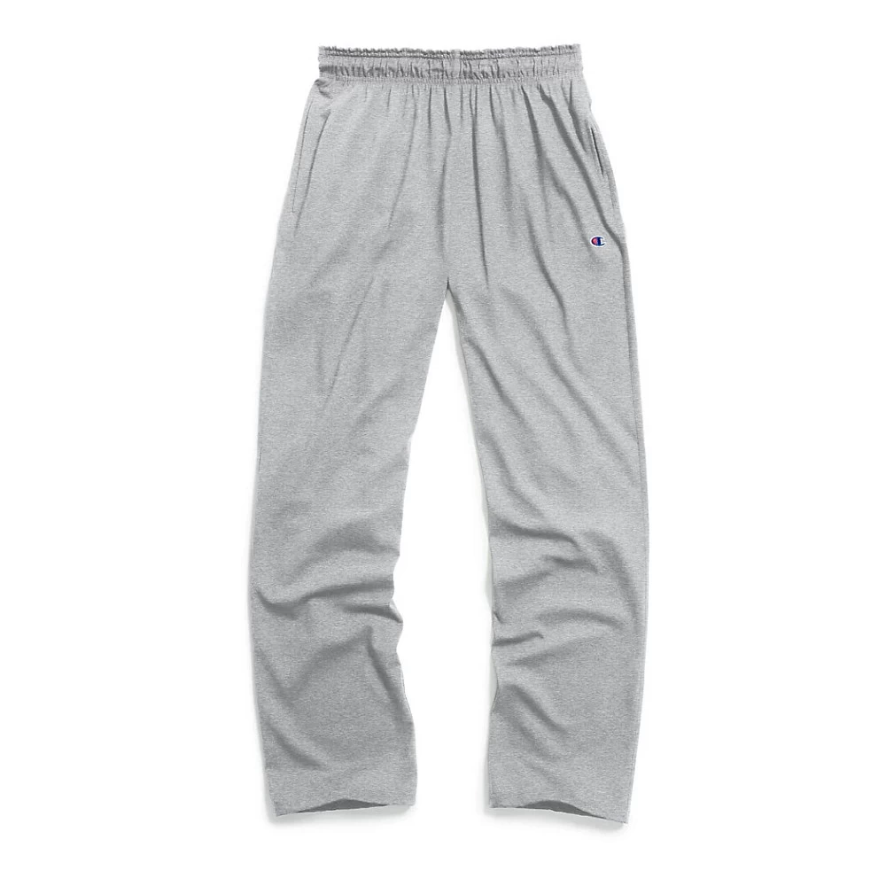 Men's Champion Authentic Open Bottom Jersey Pants - Image 3