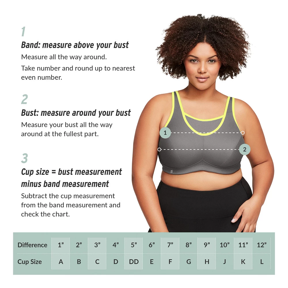 Women's Glamorise Adjustable Wire Sports Bra - Image 4