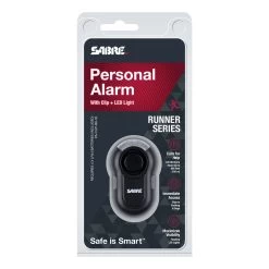 Sabre Personal Alarm With Clip & LED Light