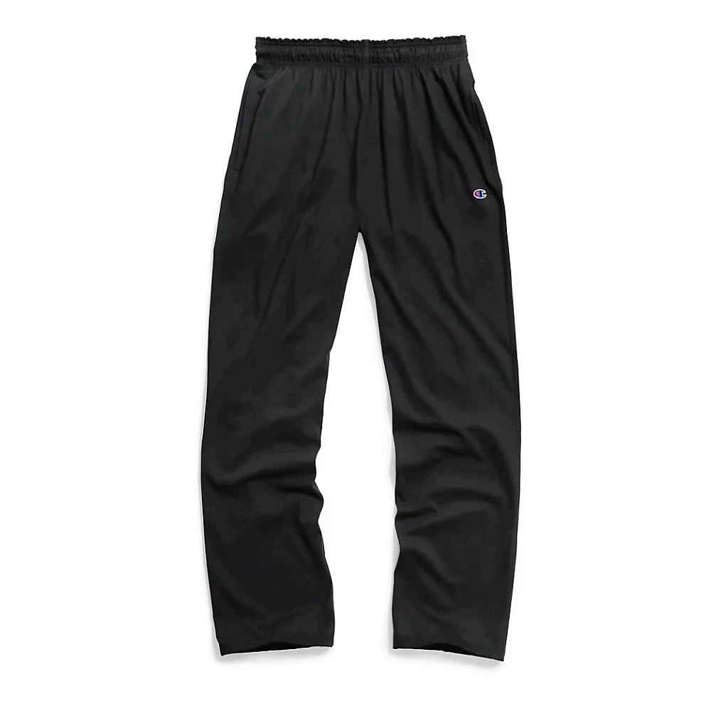 Men's Champion Authentic Open Bottom Jersey Pants - Image 2