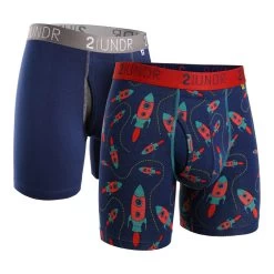 Men's 2UNDR Swing Shift 6" Boxer Briefs 2 Pack