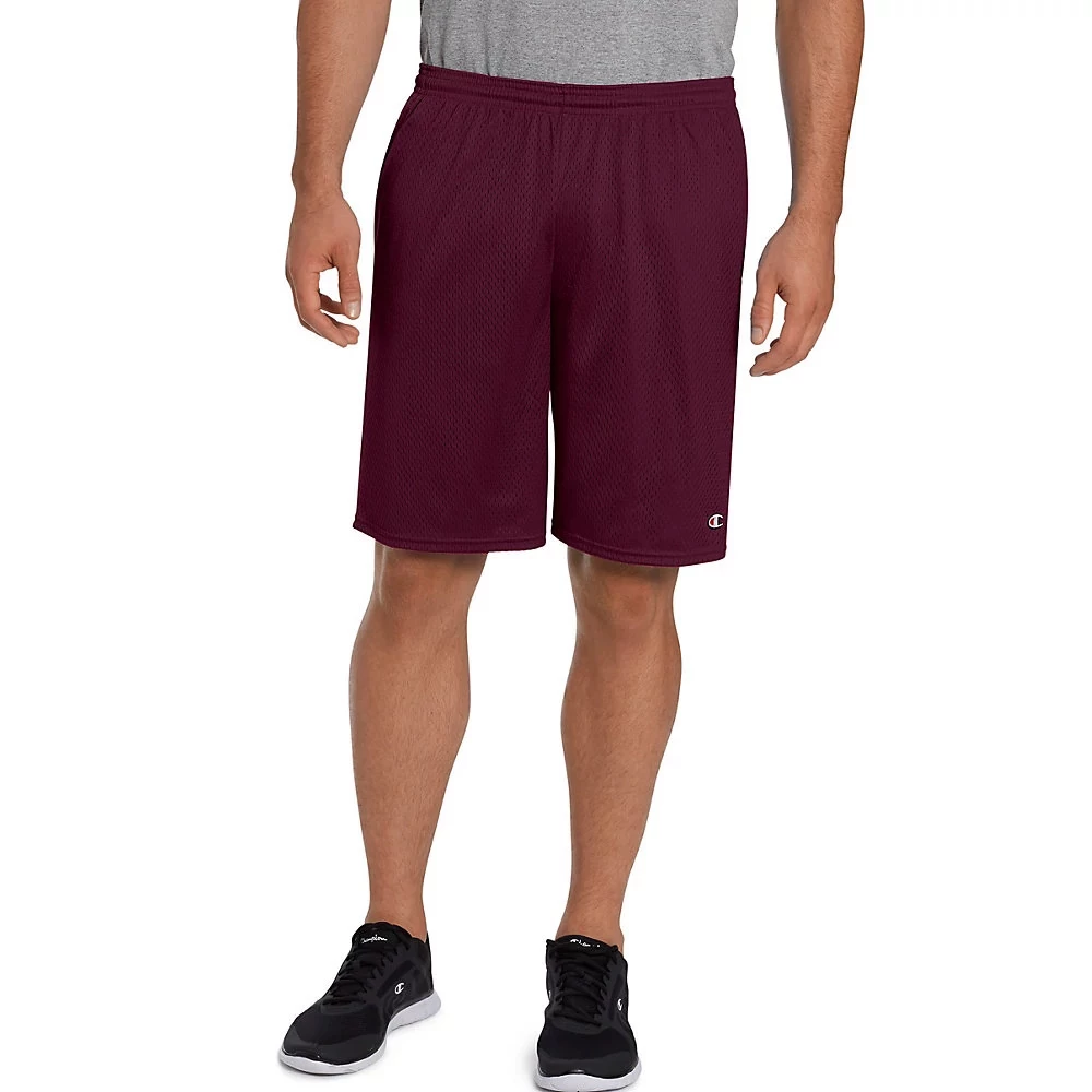 Men's Champion Long Mesh Shorts With Pockets - Image 6