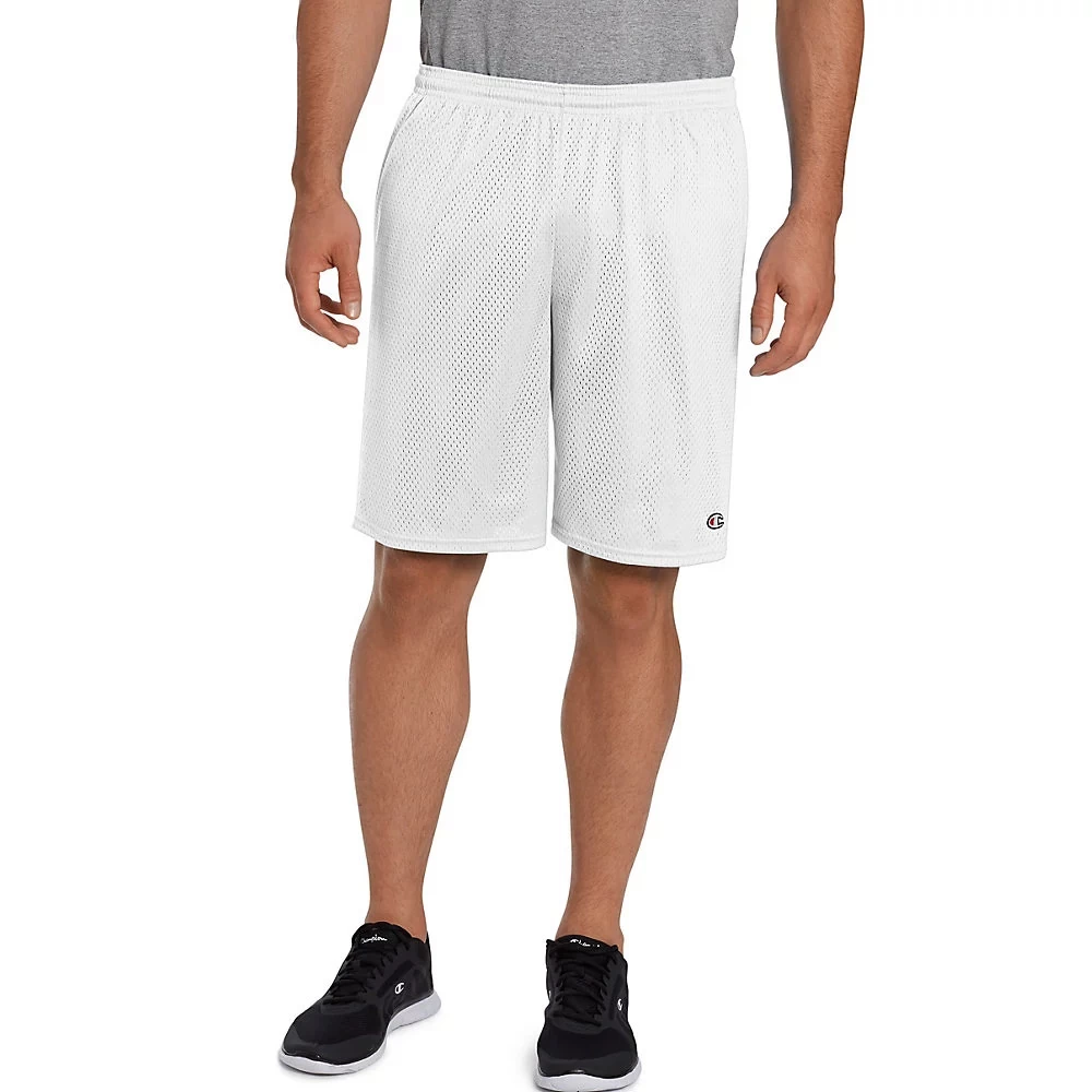 Men's Champion Long Mesh Shorts With Pockets