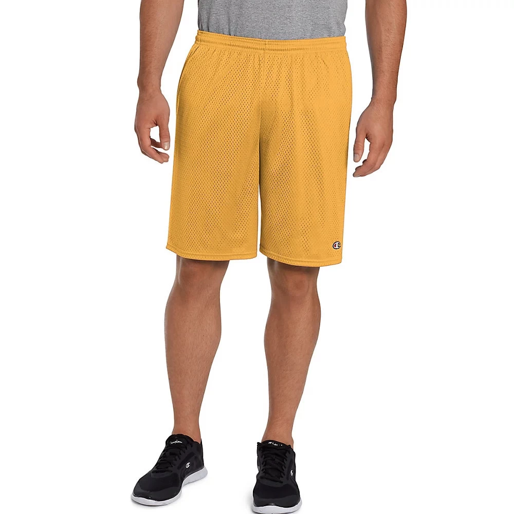 Men's Champion Long Mesh Shorts With Pockets - Image 8
