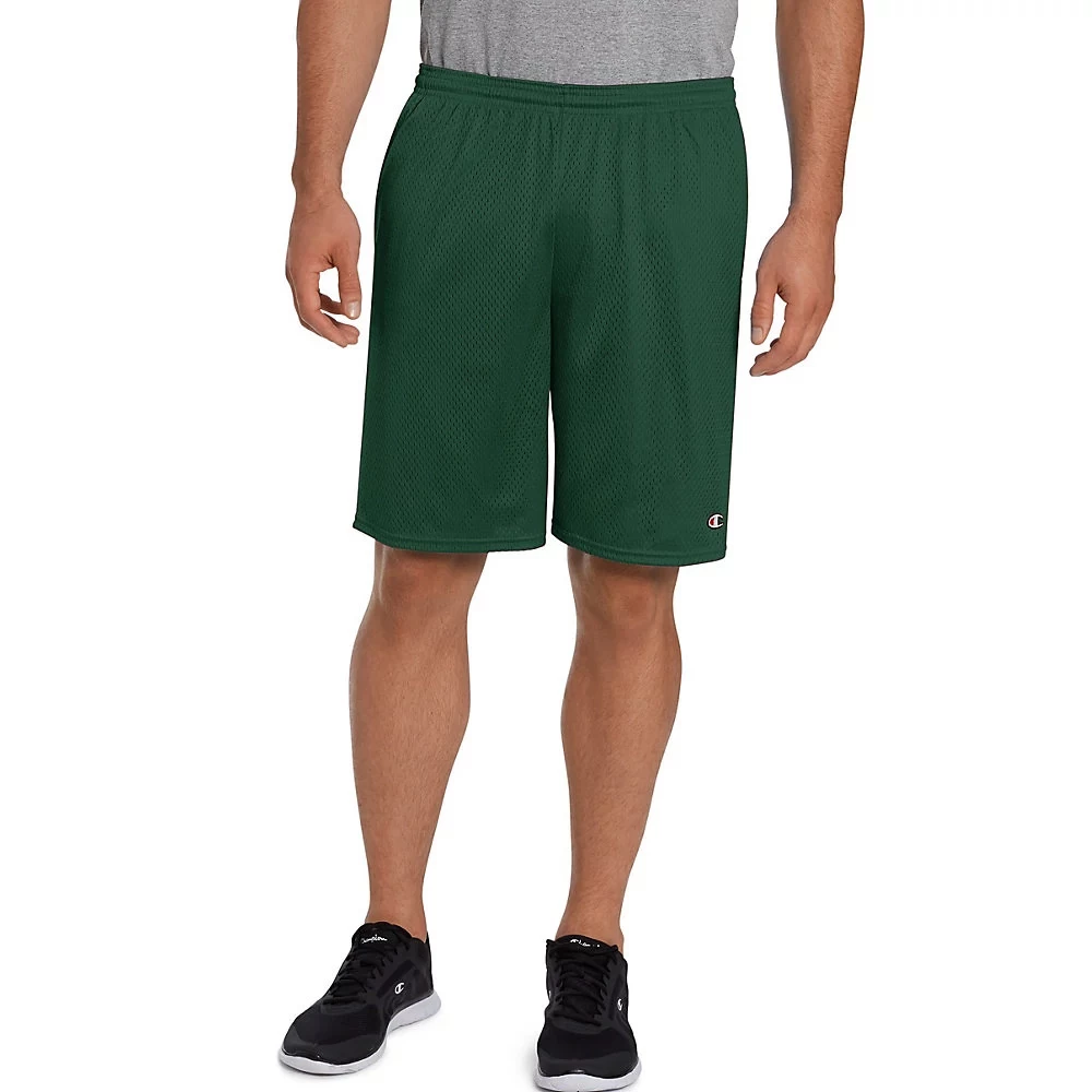 Men's Champion Long Mesh Shorts With Pockets - Image 2