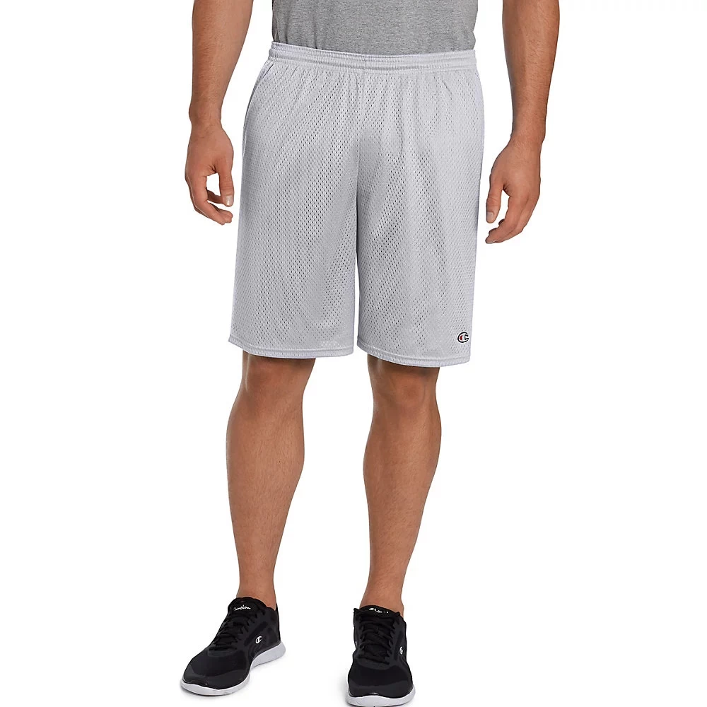 Men's Champion Long Mesh Shorts With Pockets - Image 11